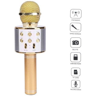 Micro Karaoke WS-858m, Mic Hát Karaoke Kết Nối Bluetooth 858