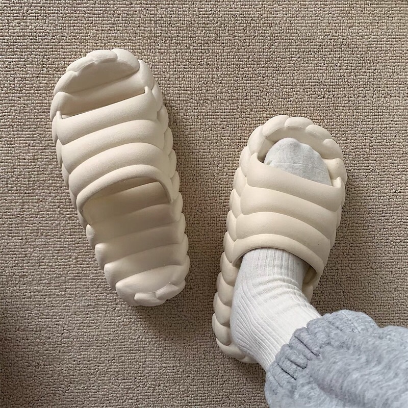 Dép quai ngang dành cho nam nữ con sâu kèm ảnh thật