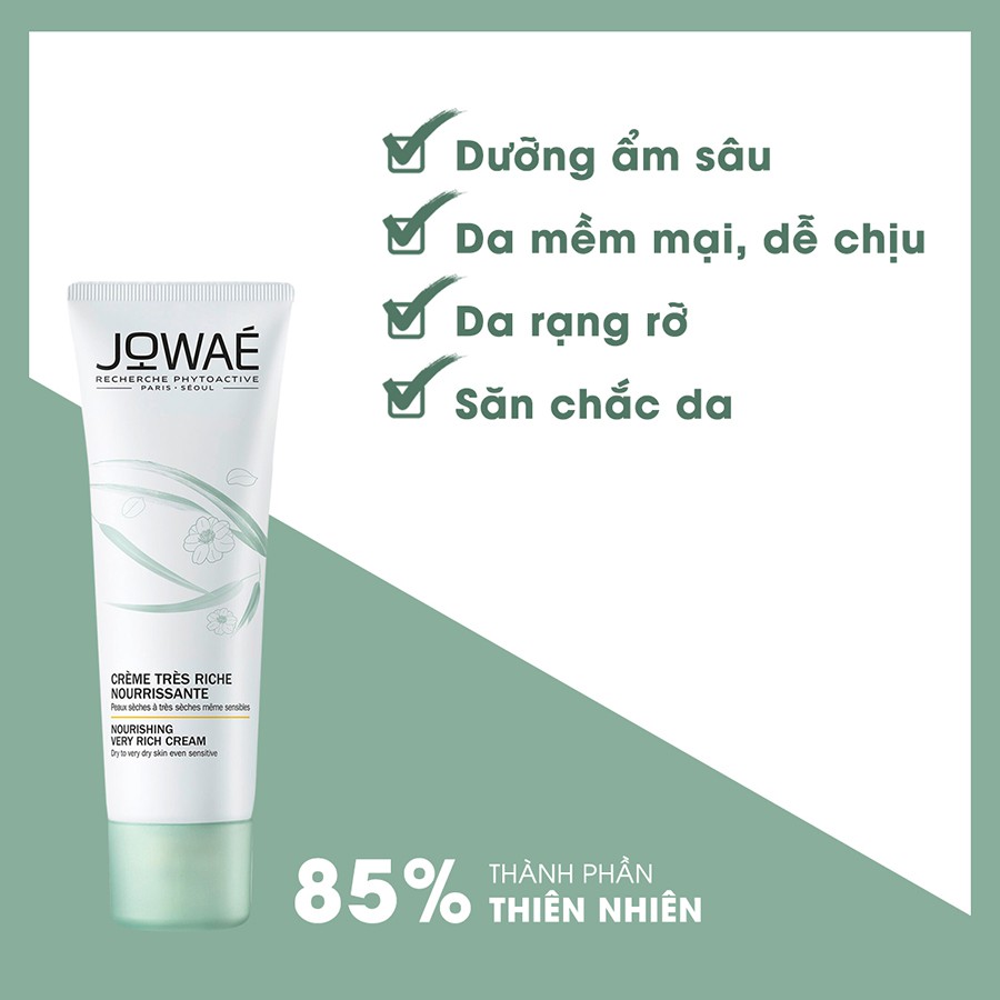 Kem Cấp Ẩm Cho Da Khô JOWAE Tái Tạo Da - Mỹ Phẩm Thiên Nhiên Nhập Khẩu Chính Hãng Từ Pháp 40ml