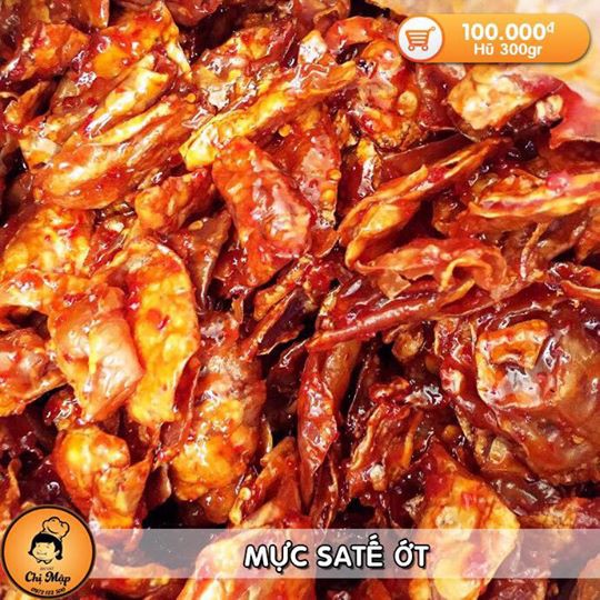 Mực Sa Tế Ớt 300gr