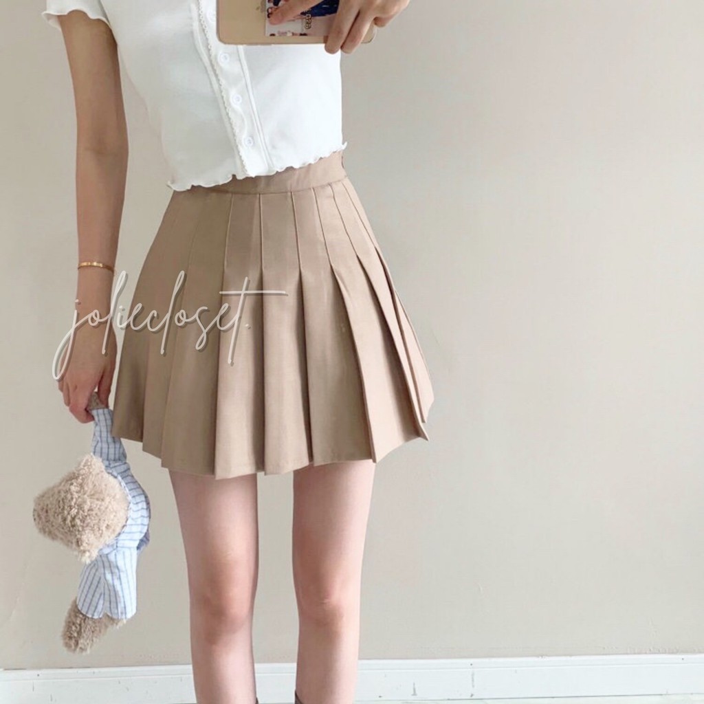 Chân váy xếp ly tennis skirt chữ A dáng ngắn thiết kế xếp ly đẹp rực rỡ