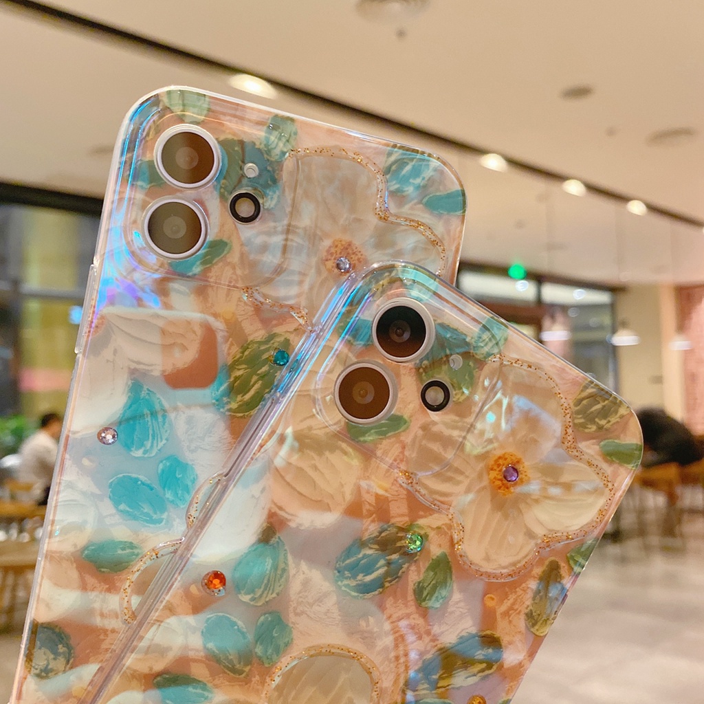 Ốp điện thoại TPU mềm lấp lánh chống rơi thích hợp cho Iphone 12 Pro Max 11 Pro Max Xs Max Xr X 7 8 Plus 7 Plus