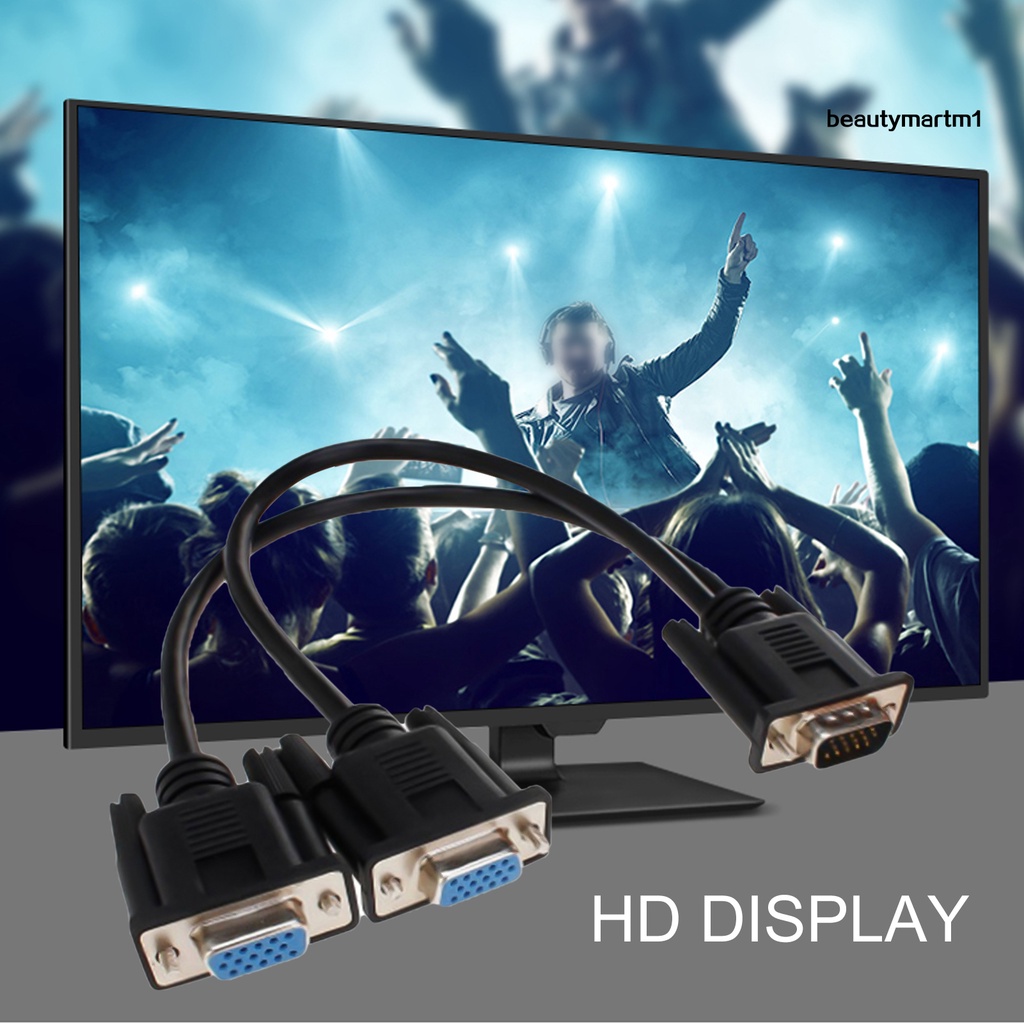 Cáp Chuyển Đổi 1 Cổng Mini Sang 2 Cổng Vga Cho Laptop Máy Tính Để Bàn | BigBuy360 - bigbuy360.vn