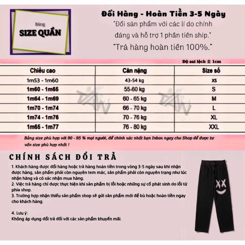 QUẦN BAGGY NAM ỐNG RỘNG T-A-N DÁNG SUÔNG PHONG CÁCH HÀN QUỐC-QJi14-THỜI TRANG UNISEX-có size Nam Nữ hình in,màu đen,xanh