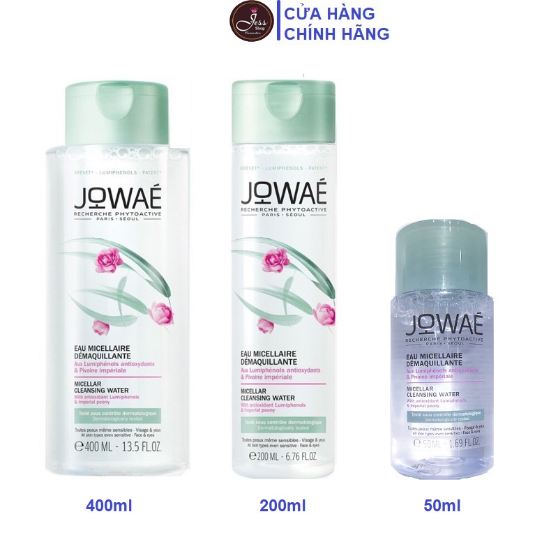 Nước Tẩy Trang Jowae Micellar Cleansing Water 50ml, 200ml và 400ml