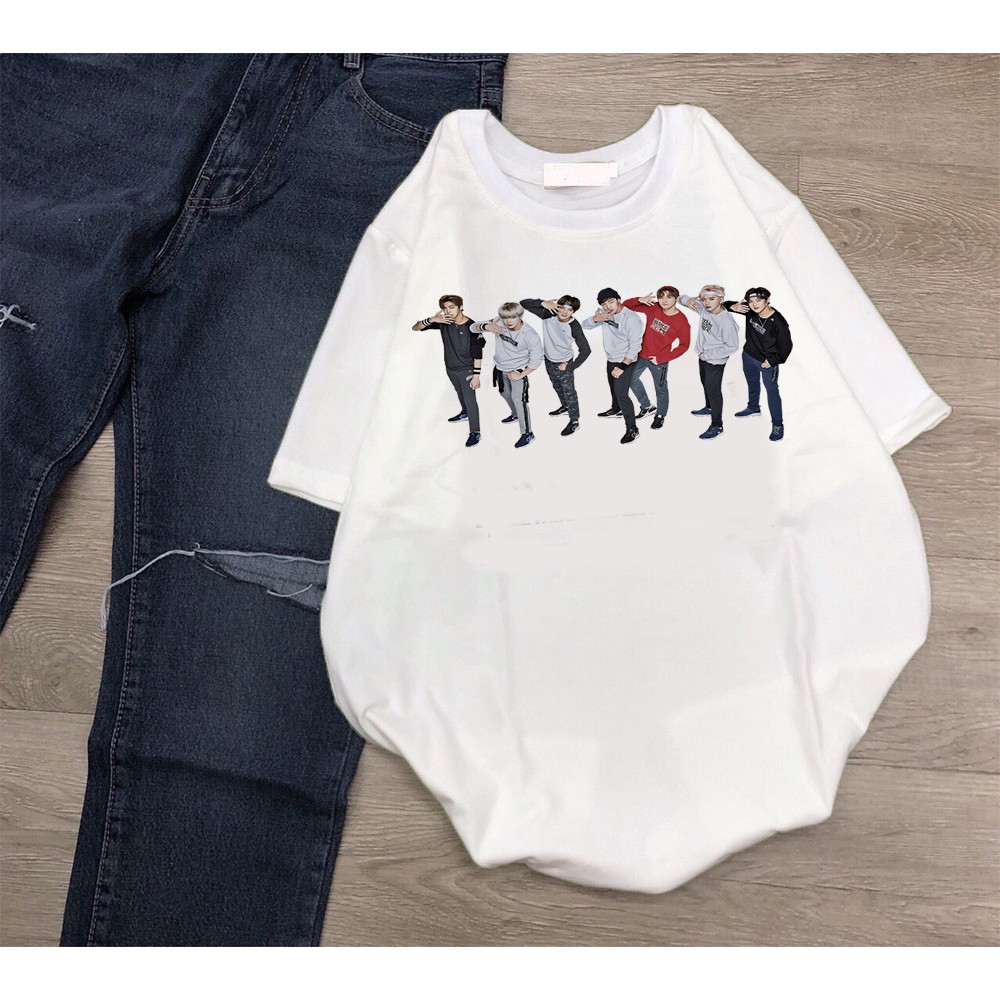 Áo thun Cotton Unisex - Fan Monsta X Hàn Quốc - K-Pop - Chibi - Những chàng trai MostarX