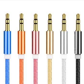 Dây Jack 3.5mm Cổng AUX cao cấp 2 đầu, jack kết nối tai nghe với điện thoại, laptop, pc..