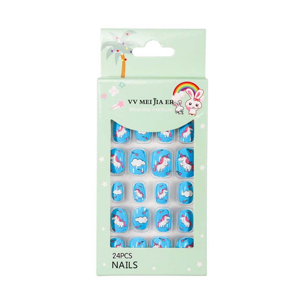 [Hàng mới về] Móng tay giả trang trí in hoạt hình dễ thương cho trẻ em