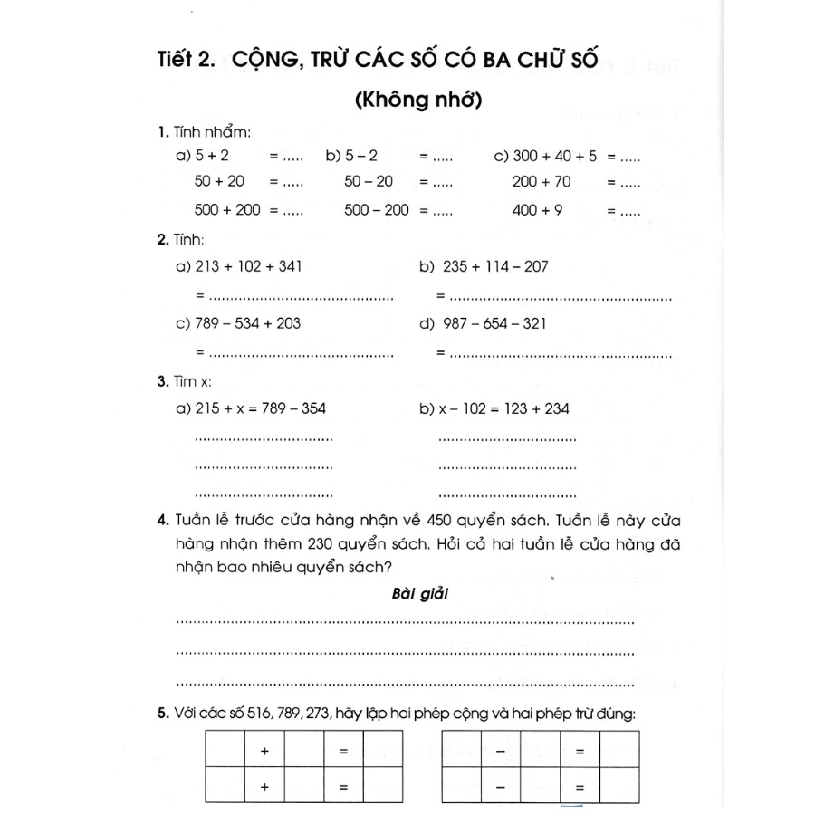 Sách Bổ Trợ - Vở Luyện Toán Lớp 3 - Tập 1 (Dùng Chung Cho Các Bộ SGK Hiện Hành) - HA