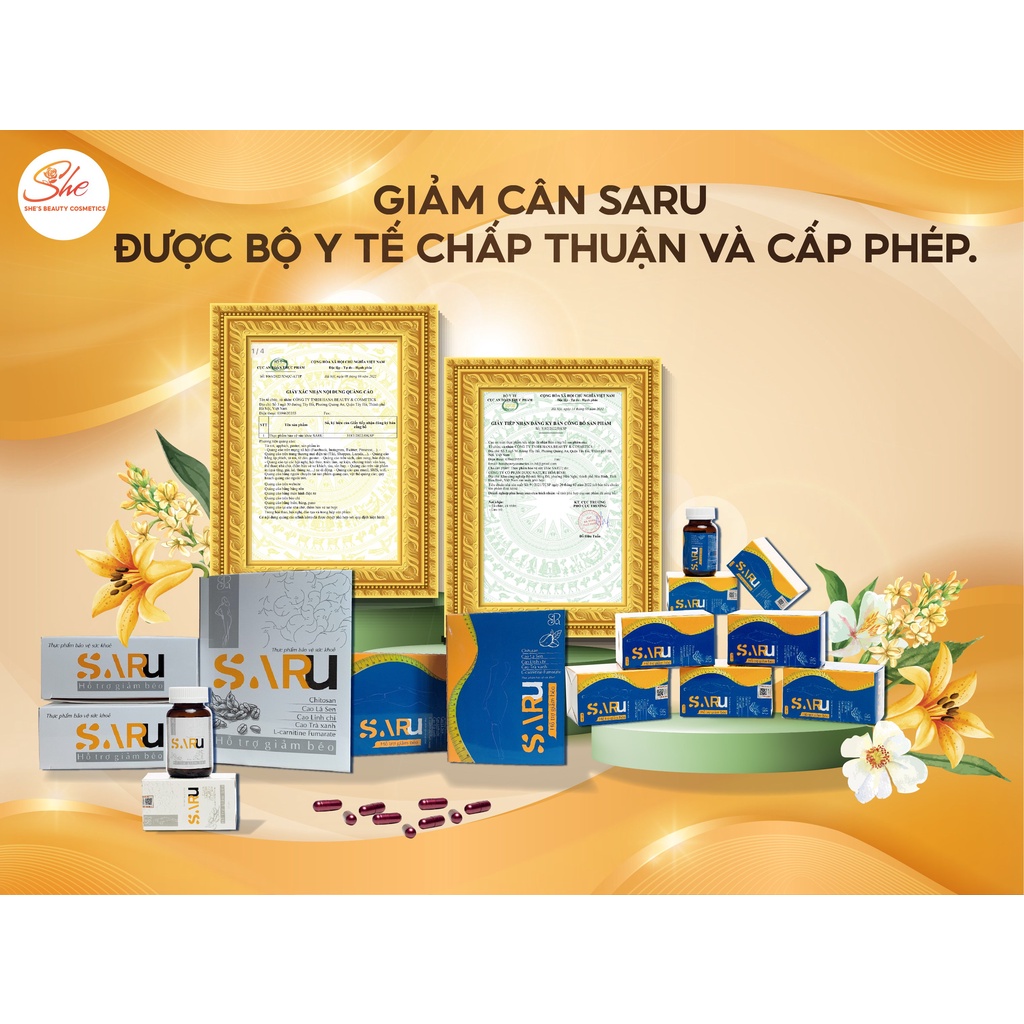 Giảm cân,saru ,giảm mỡ bụng, thon gọn đùi,giảm 4-6kg trong 14 ngày
