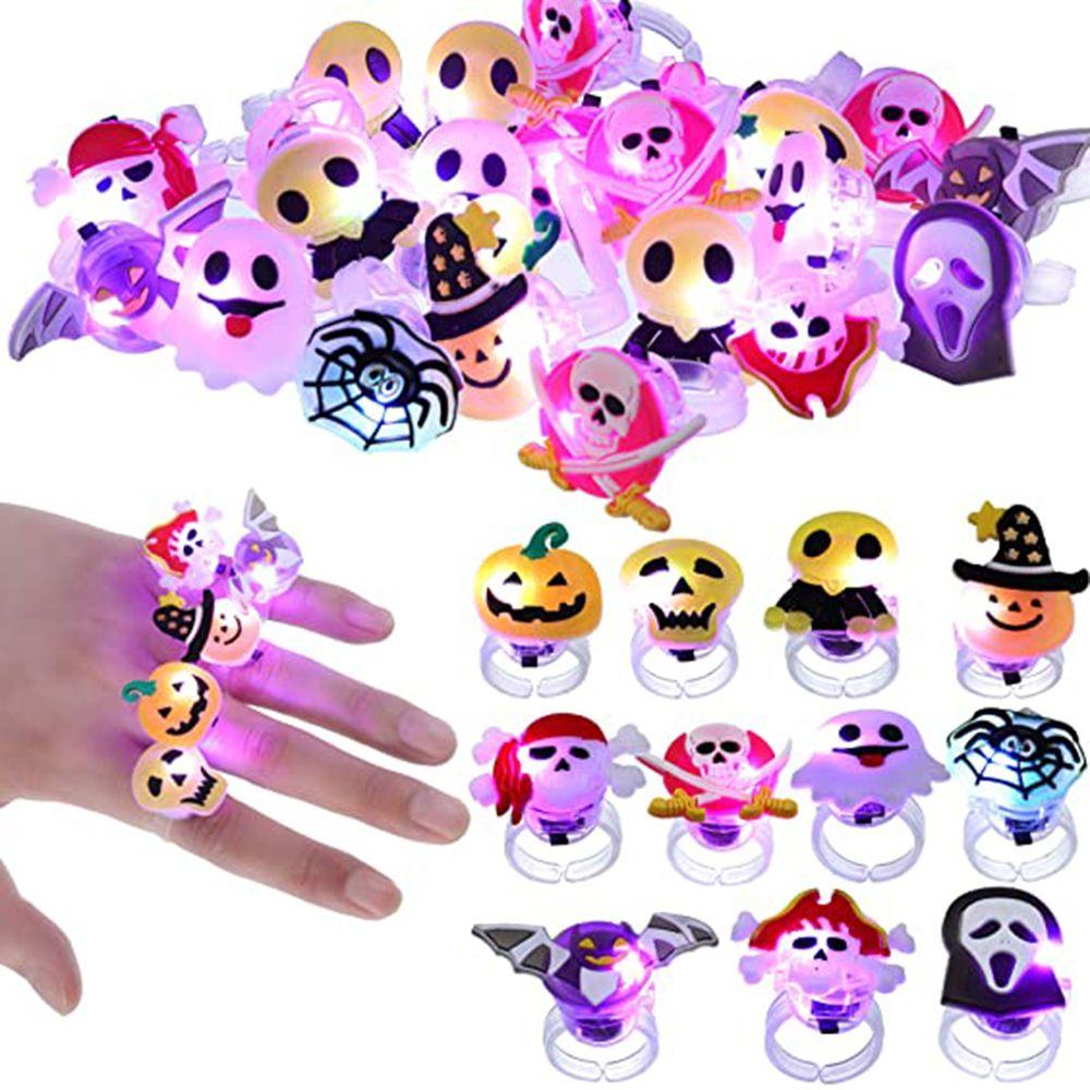 YIYU Nhẫn Hình Bí Ngô Có Đèn Độc Đáo