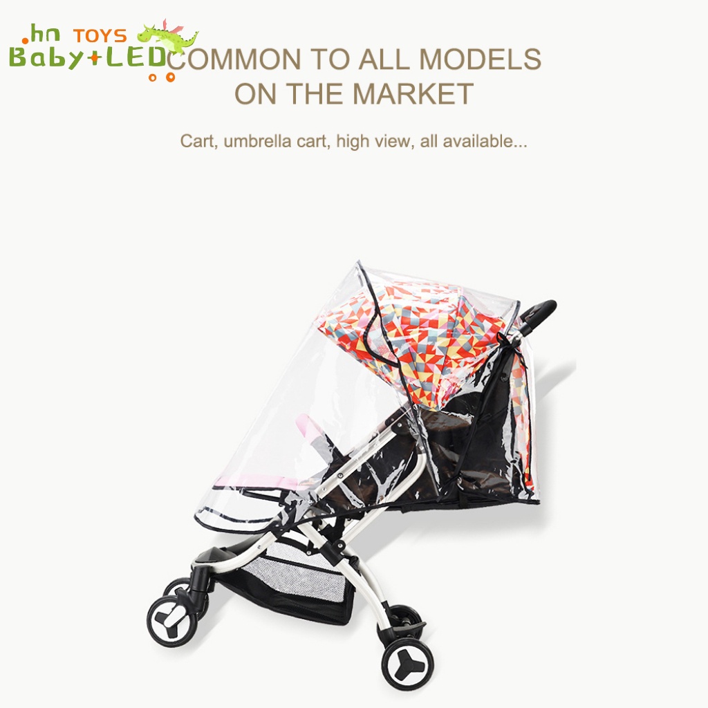 Universal Baby Carriage Rain Cover Cart Windshield Baby Pushchair Cover Buggy Pram Rain Cover