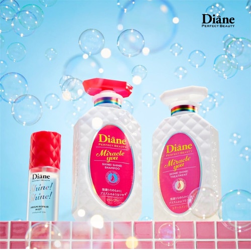 Dầu xả phục hồi sáng bóng dành cho tóc nhuộm tẩy Diane Miracle You Shine Shine Shampoo & Treatment