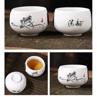 Bộ Ấm Trà Sương Mai Hoa Sen Cao Cấp  -  kèm túi quà tặng.