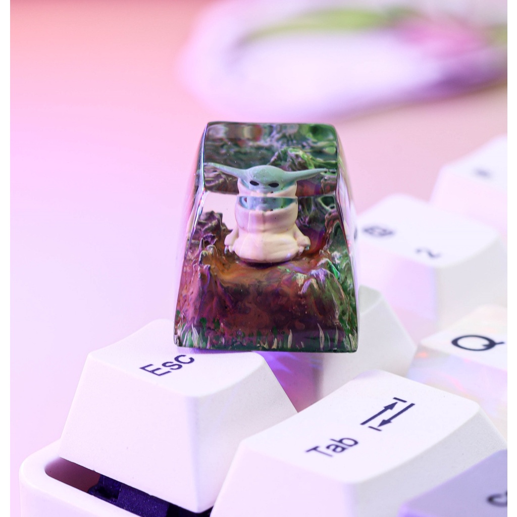 Nút bàn phím baby Yoda, keycap Star war cho bàn phím cơ