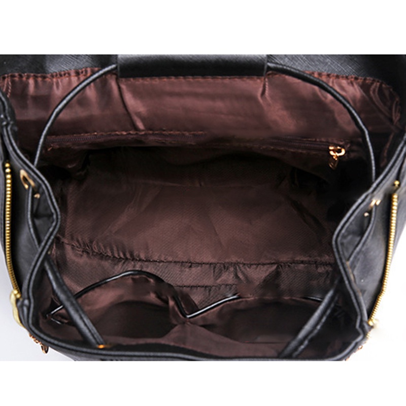 Balo da pu IELGY kiểu dây rút thời trang phong cách hàn quốc cho nữ