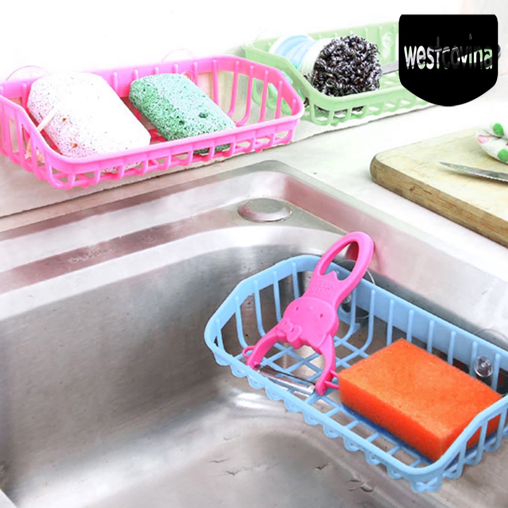 [Hot]☀ Giá Đỡ Mút Rửa Chén 5 Giác Hút Mạnh Có Giác Hút Dành Cho Phòng Khách /