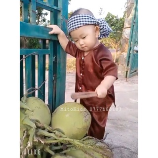 (8-42kg) Bộ quần áo bà ba tay ngắn cho bé trai, bé gái