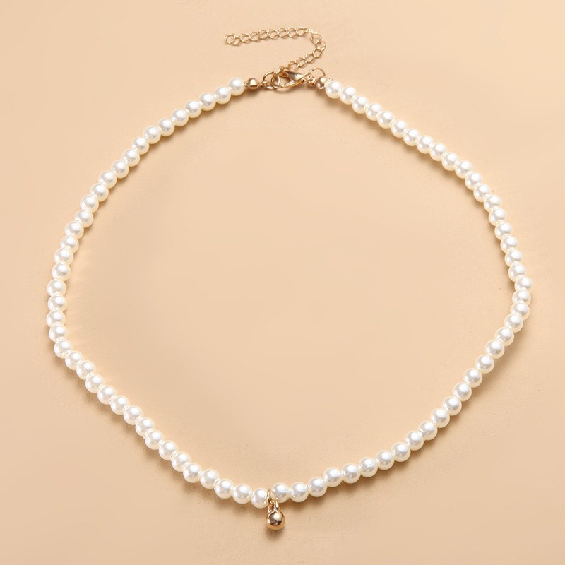 Dây Chuyền Đính Ngọc Trai Nhân Tạo Phong Cách Pháp Thời Trang