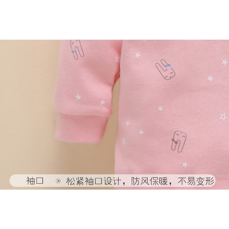 Bộ thu đông sơ sinh hàng Quảng Châu cho bé gái 0-15m