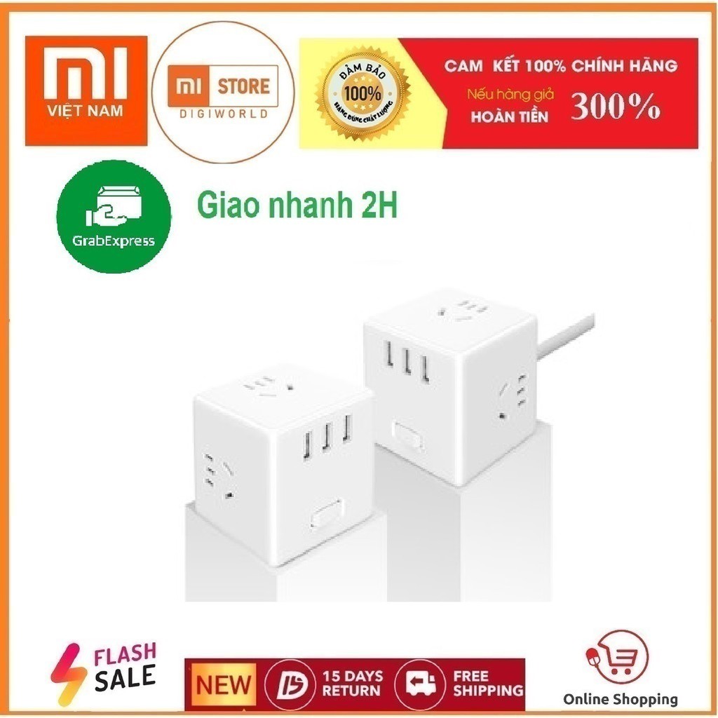 [Bảo hành 6 tháng] Ổ cắm điện Xiaomi Mijia Rubik’s Cube có cổng sạc USB