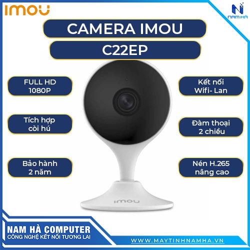 Camera Wifi IMOU C22EP FullHD 1080P còi hú báo động chính hãng BH 24 tháng