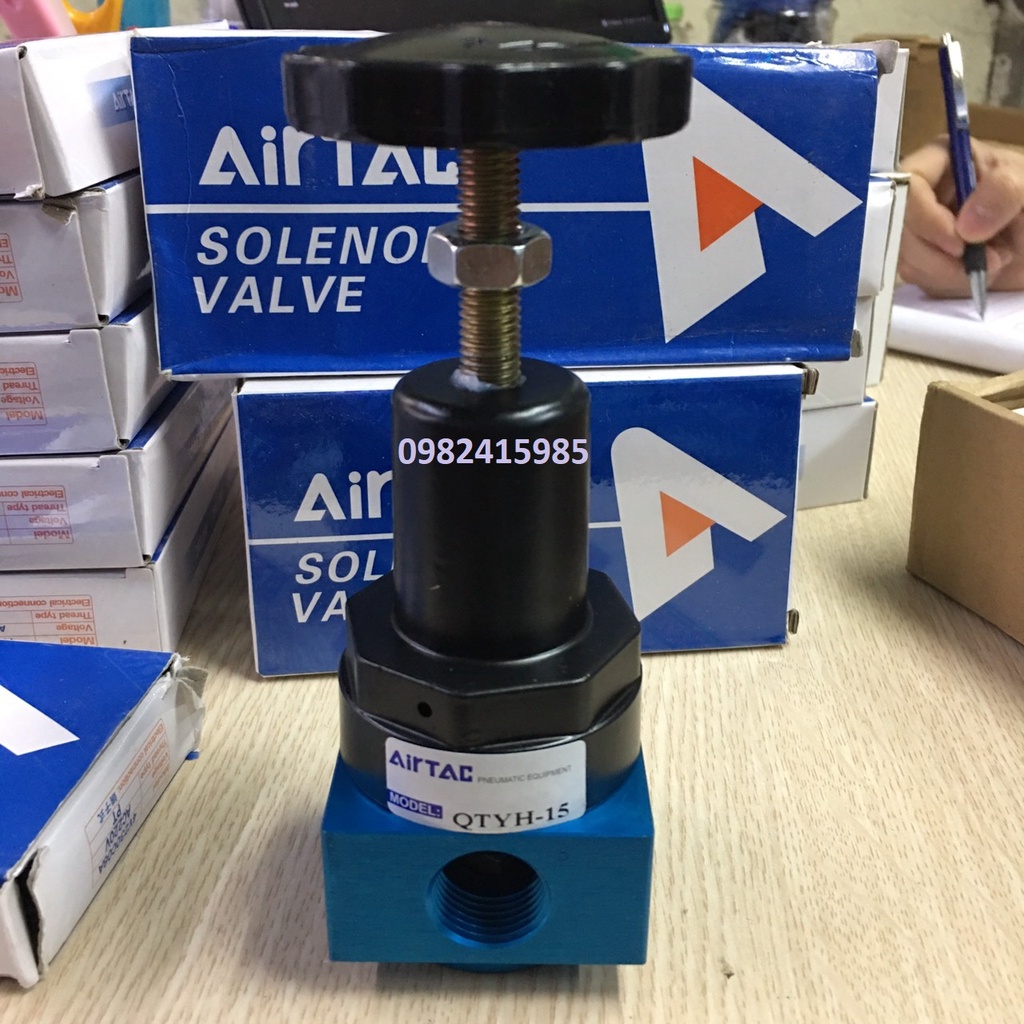 VAN GIẢM ÁP KHÍ NÉN ÁP SUẤT CAO QTYH-15  AIRTAC  /Van điều áp cao QTYH-15