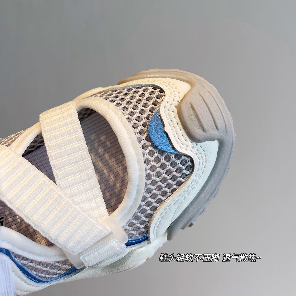 [Giản Dị] Giày Sandal Thể Thao Hở Ngón Đế Mềm Thoáng Khí Khóa Dán Cỡ Vừa Lớn Mùa Hè Dễ Phối Đồ Cho Trẻ Em