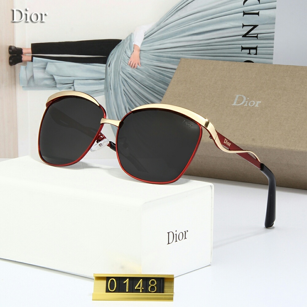 High-end Dior_ Kính râm 2021 Kính râm phân cực nam và nữ mới của Hàn Quốc Cặp đôi hợp thời trang Du lịch ngoài trời Kính râm lái xe