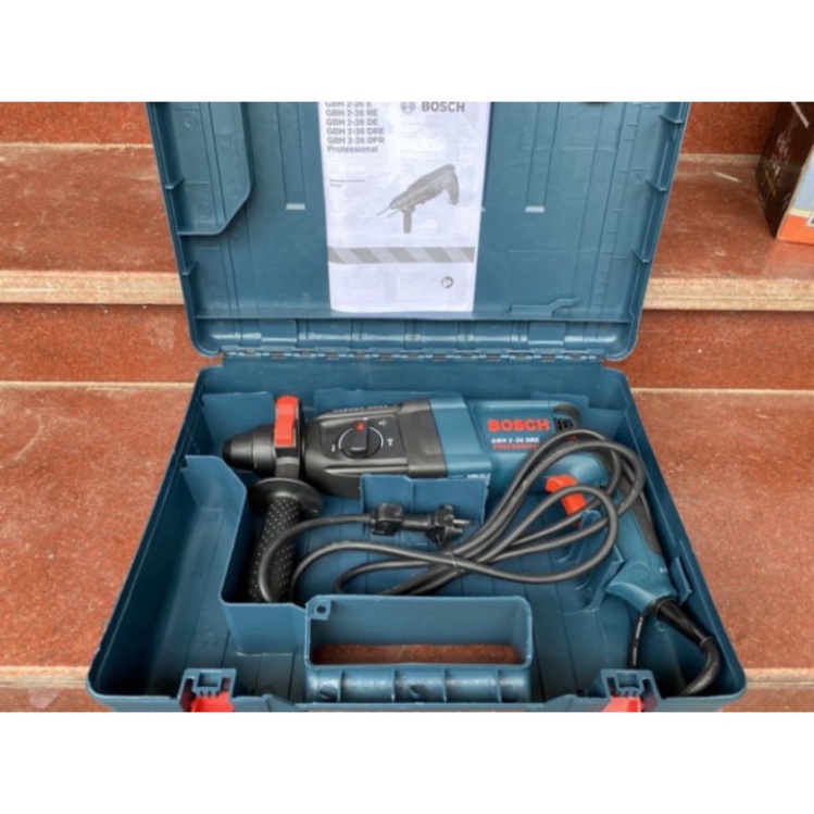 Máy khoan BOSH GBH 2-26 DRE hộp lớn dùng để khoan bê tông tường sắt gỗ loại xịn