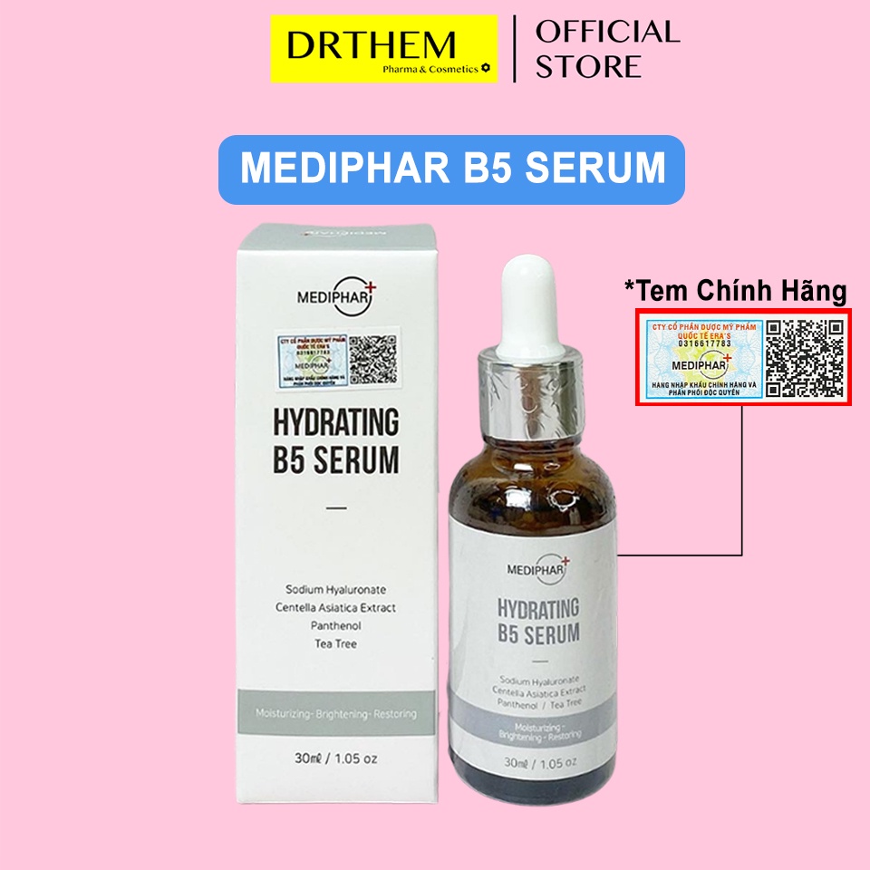 ✅ [CHÍNH HÃNG] Mediphar Hydrating B5 Serum 30ml Phục Hồi Cấp Nước, Dưỡng Sáng Da