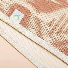 Chiếu trúc bamboo Uala &amp; Rogo tăm tre mịn sử dụng 2 mặt tăm tre và mặt vải tencel