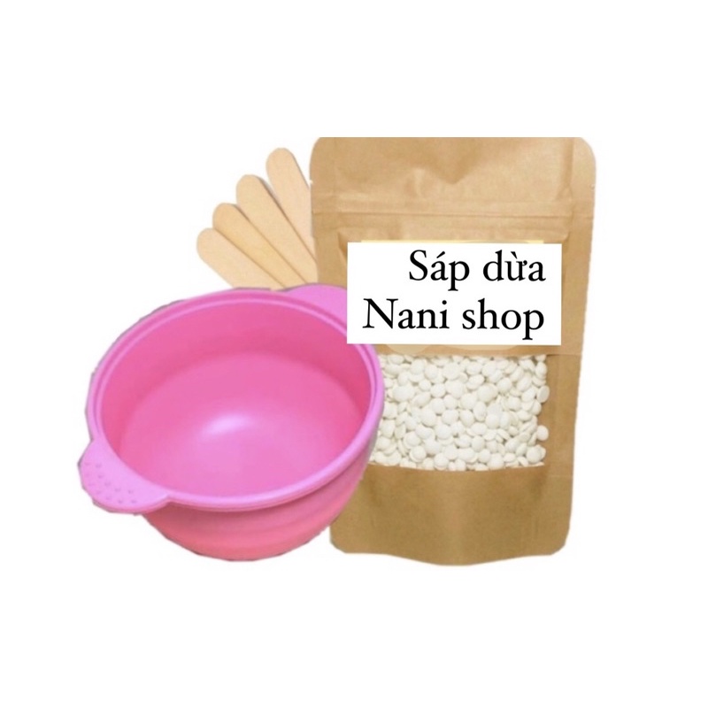 combo sáp dừa tặng chén ( 100gr)