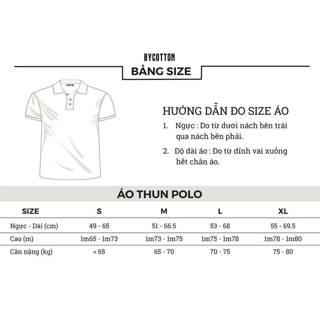 Áo Thun Polo Nam Cổ Bẻ Trắng In Sọc Ngực 4 Màu BY COTTON 4 Stripes Printed Polo