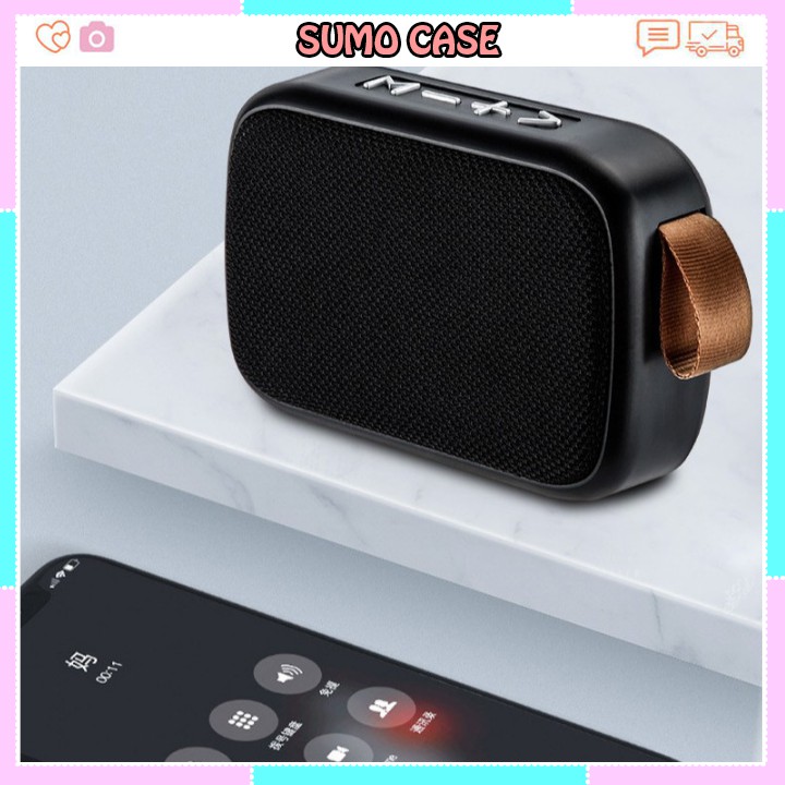 Loa Bluetooth G2 mini thu FM-Đọc thẻ nhớ SD-TF-USB Nhỏ Gọn Giá Rẻ Nghe Nhạc Hay Kèm Phụ Kiện