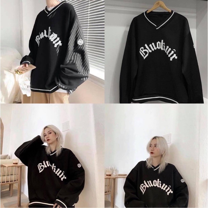 Áo Sweater Viền BLACKAIR Unisex