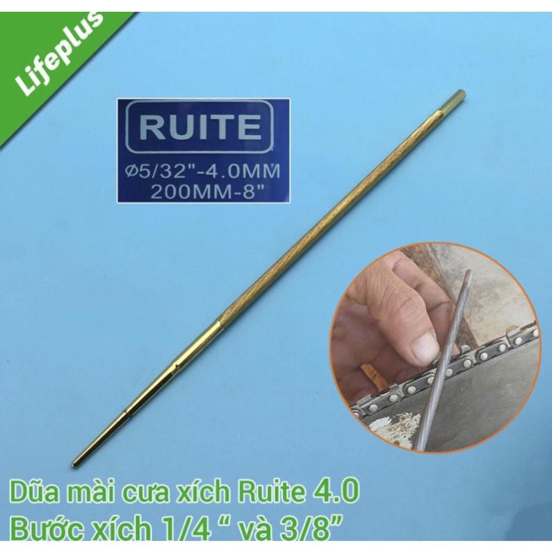 CHÍNH HÃNG - 3 Dũa Xích Máy Cưa RUITE Mạ Vàng .