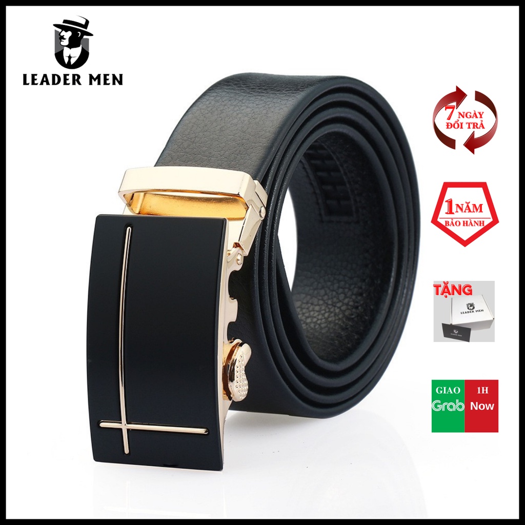 Thắt Lưng Da Nam LMEN-03 Chất Liệu Da Cao Cấp Khóa Tự Động - Dây Lưng Nam Thời Trang Kiểu Dáng Sang Trọng - LeaderMen