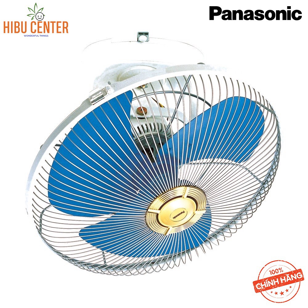 Quạt Đảo Trần Cycle Fan PANASONIC F-409QB - Màu Xanh/ F-409QGO - Màu Vàng Với Khả Năng Xoay 360 Độ Dễ Dàng - HIBUCENTER