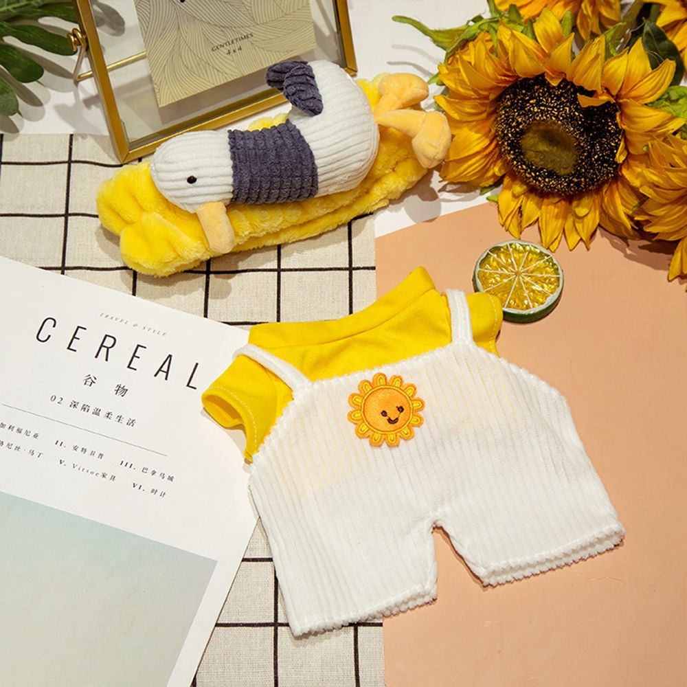 Bộ quần áo đồ chơi trang trí cho vịt vàng nhồi bông