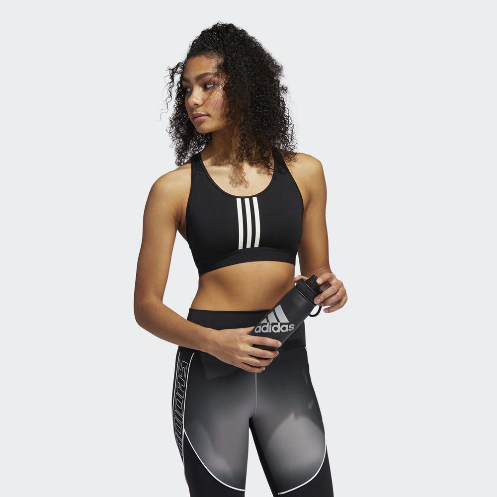 Áo Ngực Thể Thao adidas TRAINING Nữ Áo ngực 3 Sọc có đệm Don't Rest Alphaskin Màu đen FT3128