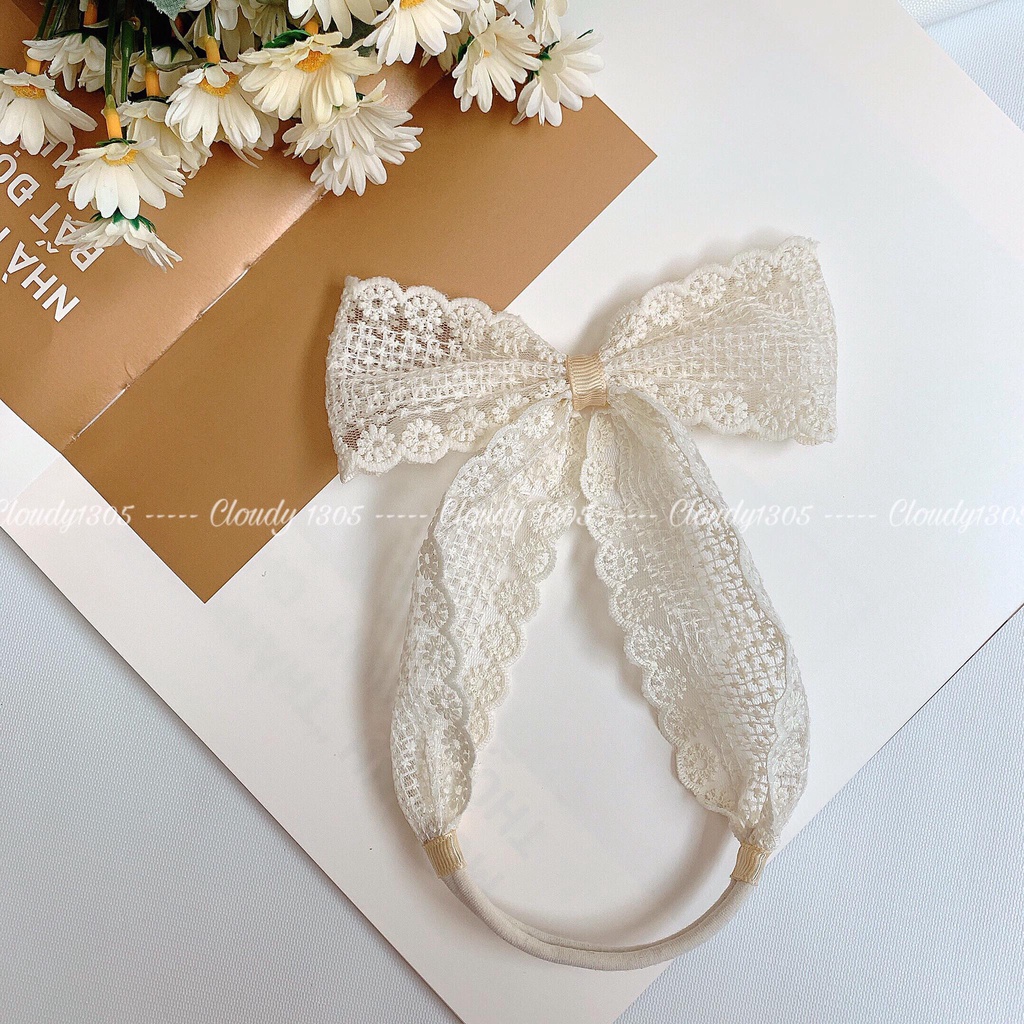 Turban/Băng đô tóc nơ đứng phong cách Hàn Quốc cho bé