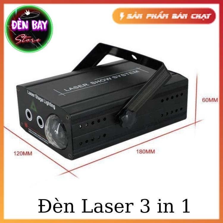 Đèn Laser 3 in 1 Cảm Biến Âm Thanh Hiệu Ứng Sóng Nước 3D Phù Hợp Dùng Cho Phòng Bay, Phòng Karaoke, Bar