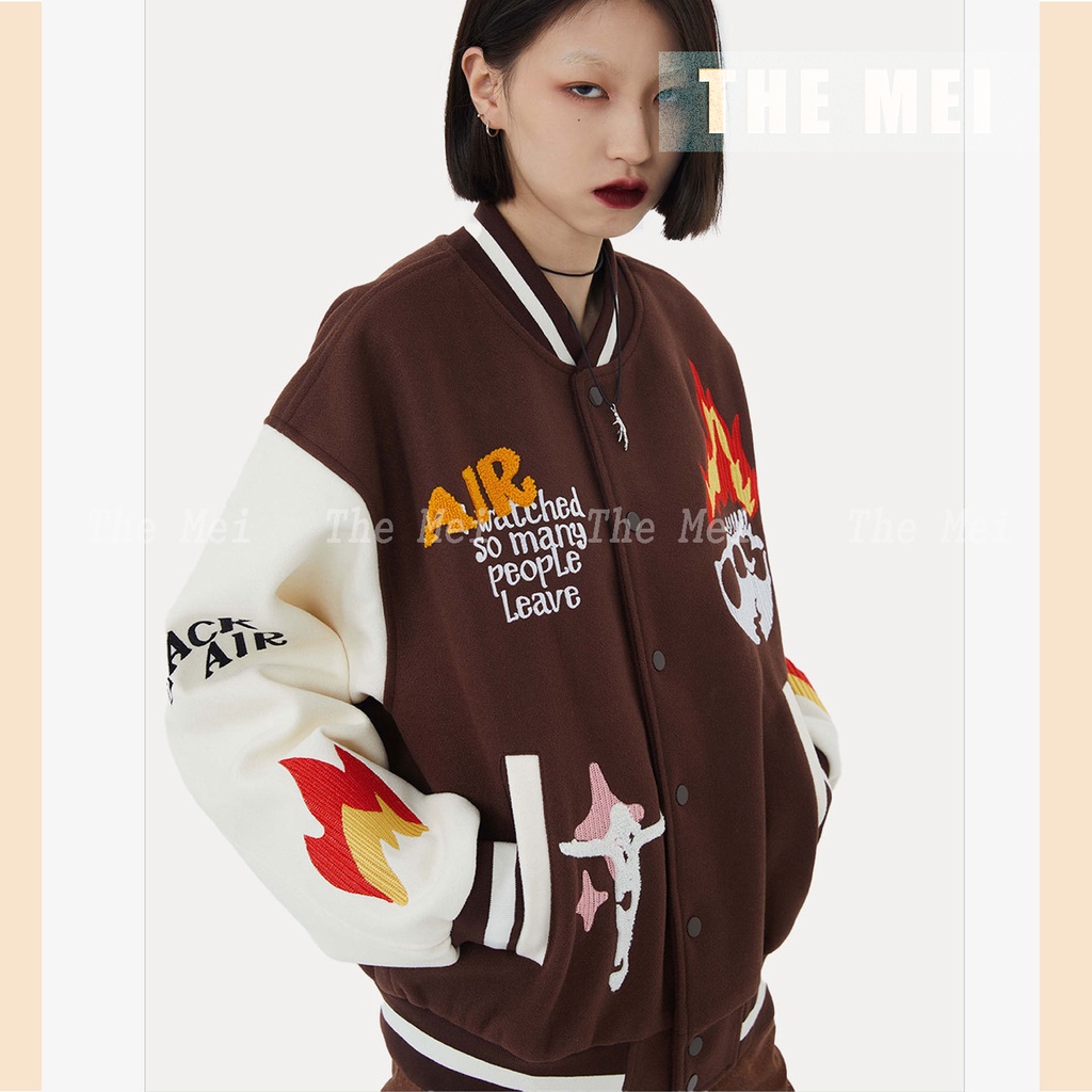 HÀNG SẴN - BlackAir by madeextreme - Varsity jacket - áo khoác bóng chày  - Unisex cho cả nam và nữ - The Mei