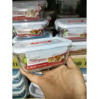 Hộp lock &Lock thủy tinh chữ nhật 420ml .