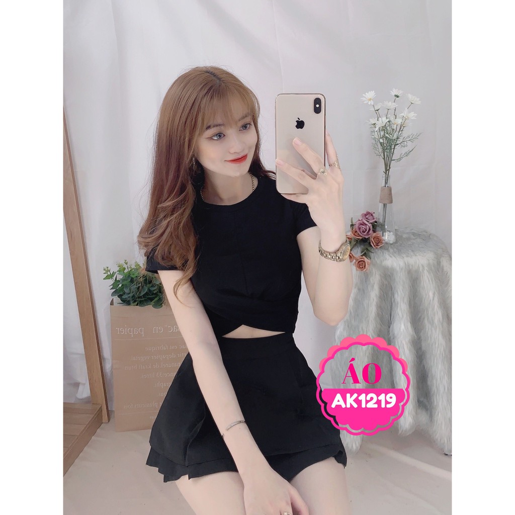 [Mã WAMT2405 giảm 10K đơn 0K] ÁO THUN GÂN XOẮN EO CỰC XINH AK1219 ⚡FREESHIP⚡100% ẢNH THẬT⚡ NN CHUYÊN SỈ - NN STORE