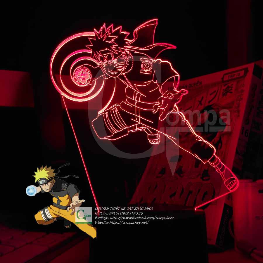 [Đèn Ngủ Để Bàn] Đèn Ngủ Anime Naruto Uzumaki Naruto Type 03 ANAR0103 16 Màu tùy chỉnh, quà tặng sinh nhật