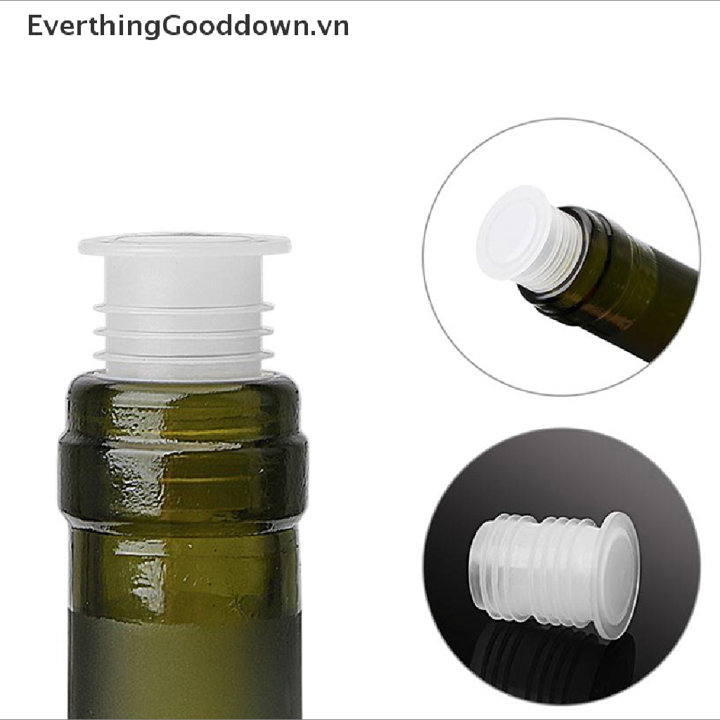 Set 10 Nút Chặn Chai Rượu Vang Bằng Thủy Tinh Tiết Kiệm Không Gian