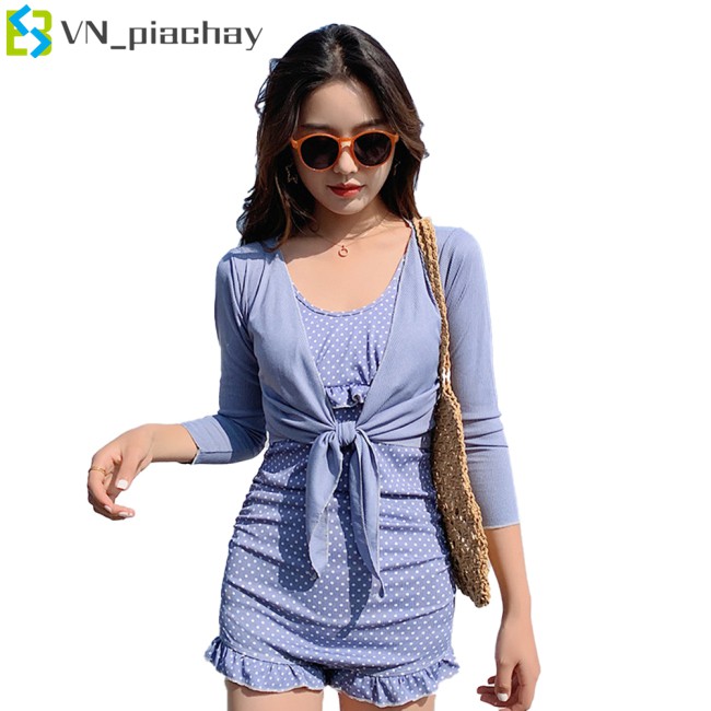 Bộ Đồ Bơi 2 Mảnh Tay Dài Thời Trang Quyến Rũ Cho Nữ | BigBuy360 - bigbuy360.vn