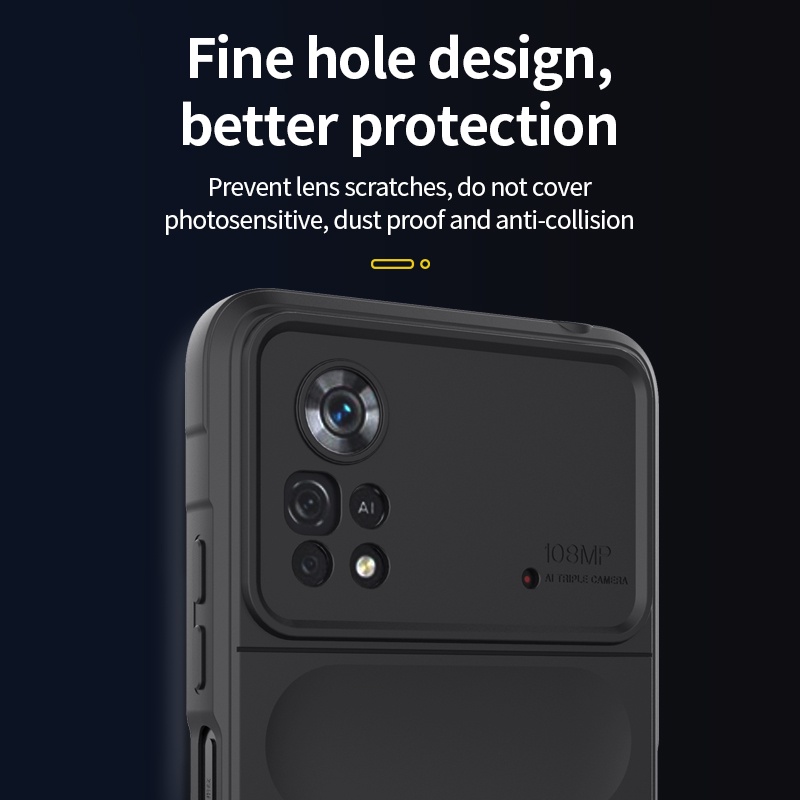 Ốp Điện Thoại Lenuo Silicon Màu Trơn Thời Trang Chống Sốc Cho Xiaomi Poco X3 NFC M4 Pro 4G X4 Pro 5G M5